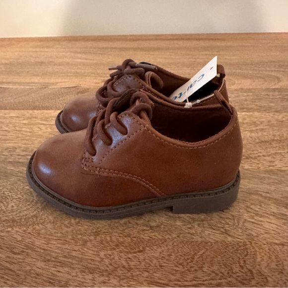 Carter’s Toddler Boy Spencer Brown Dress Shoe Sz 6M NWT NIB - Picture 4 of 8
